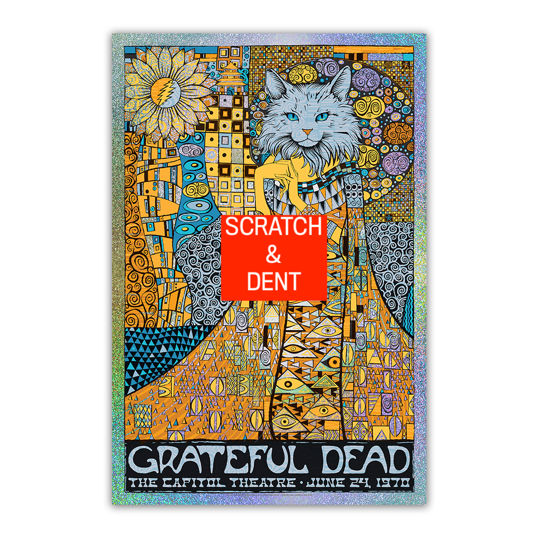 [SCRATCH/DENT] Grateful Dead (6/24/1970) Sparkle Foil Poster by Todd Slater