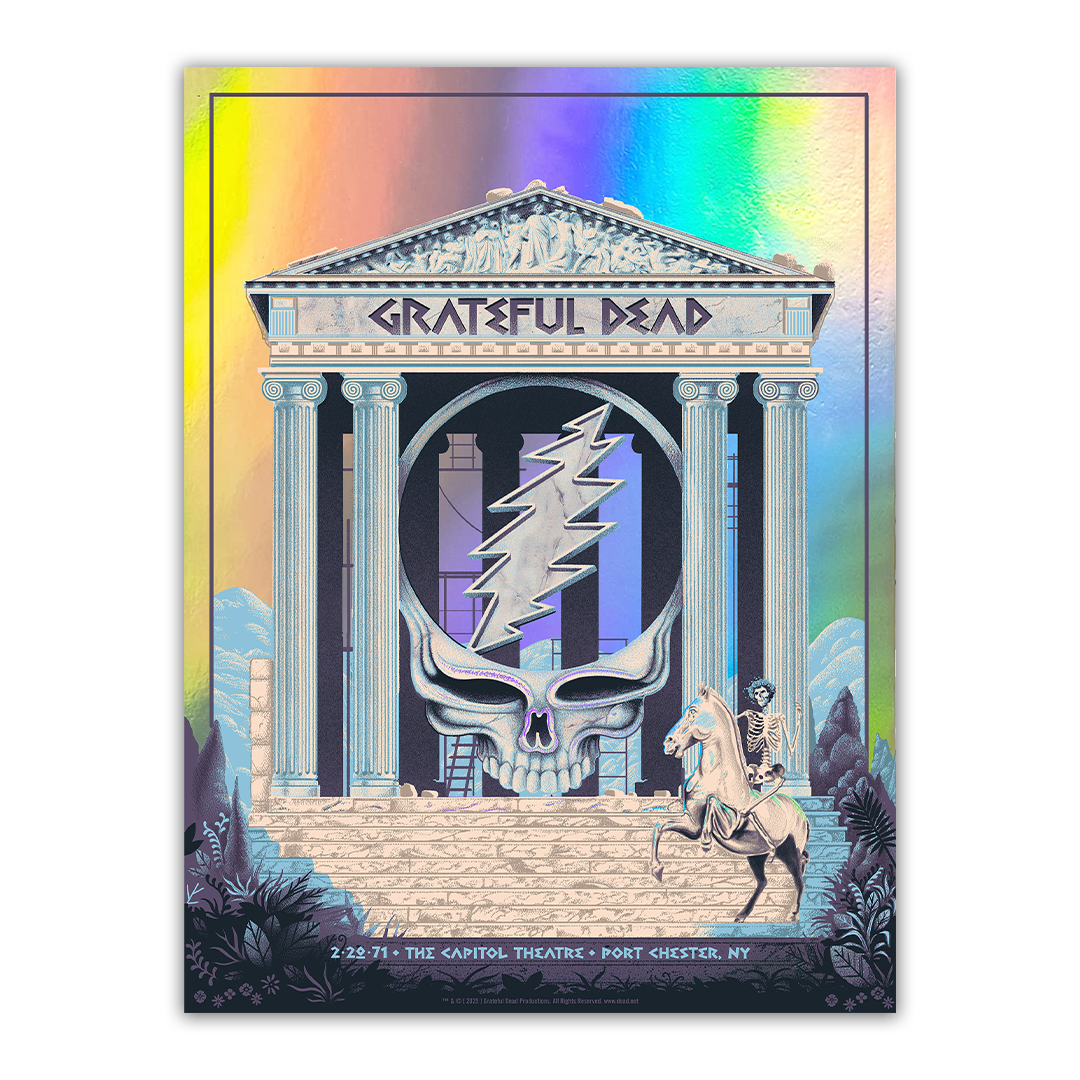 Grateful Dead (2/20/1971) Rainbow Foil Poster by Paul Kreizenbeck