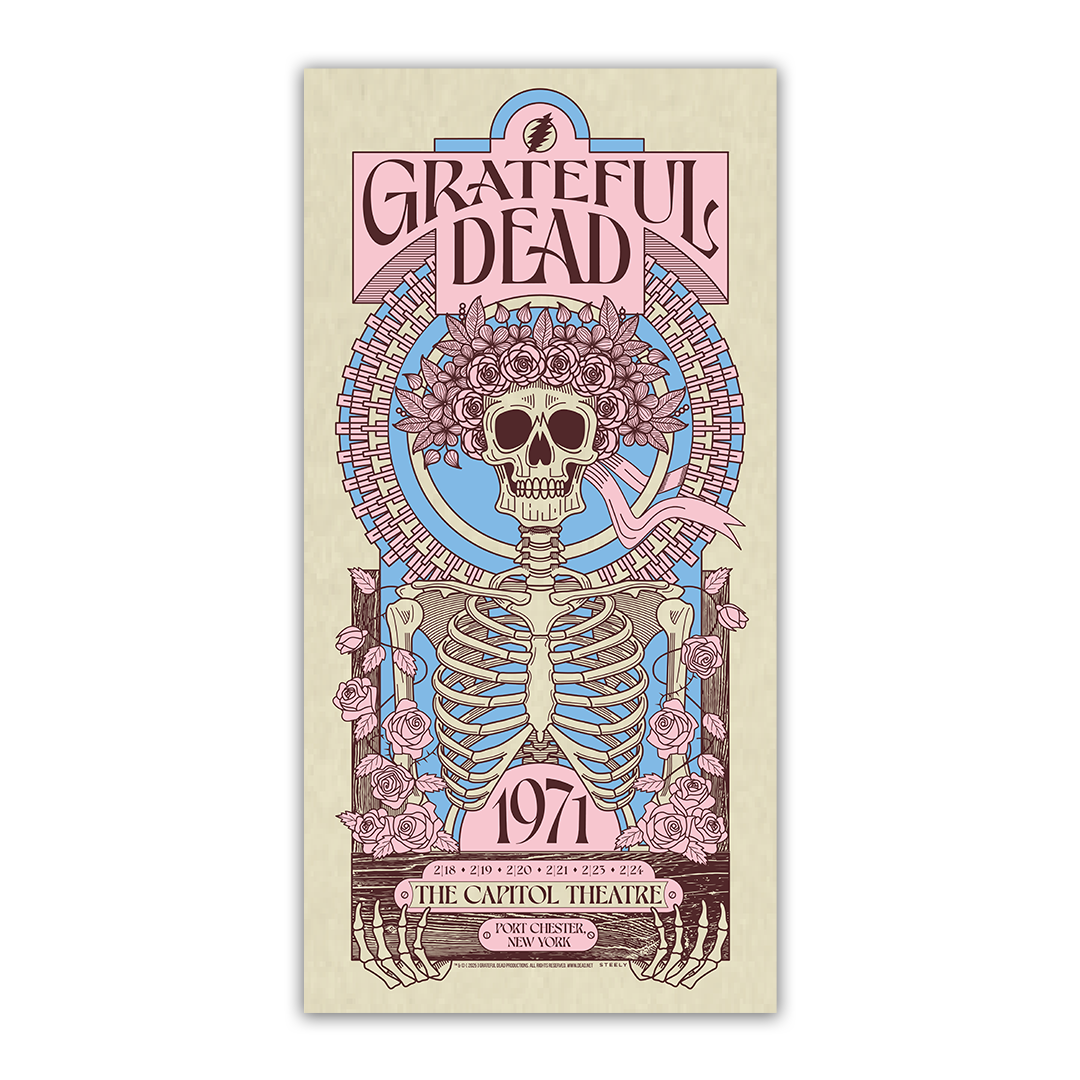 Grateful Dead (February 1971) 6-Show Run V1 Poster by Brian Steely
