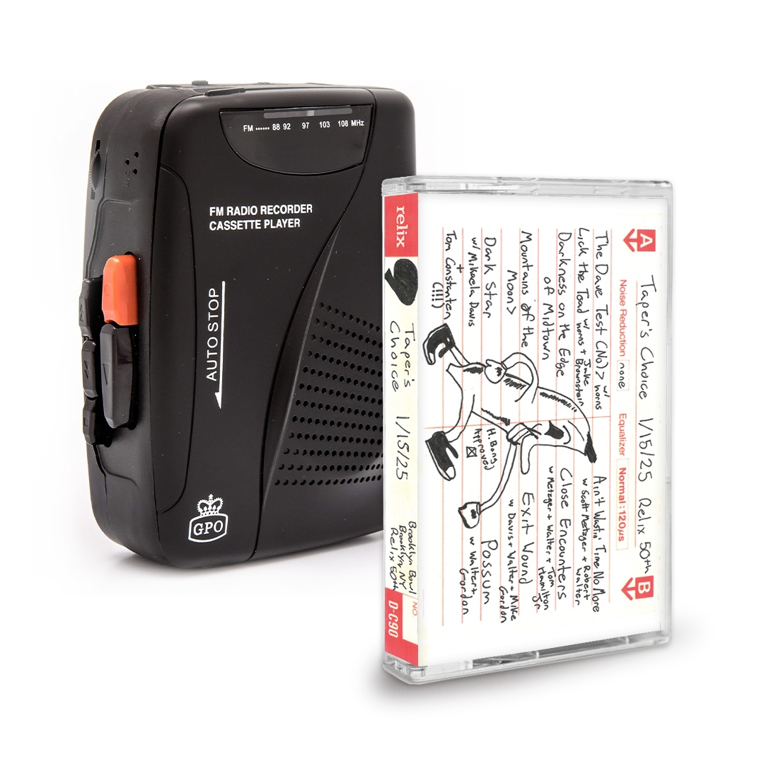 Taper's Choice – Relix 50: Live at Brooklyn Bowl Cassette + Player Bundle