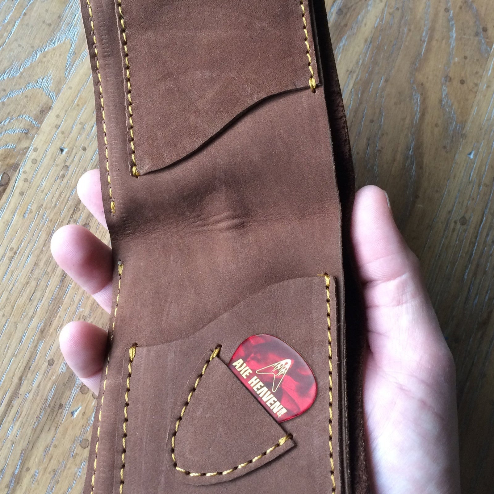 Grateful Dead Jerry Garcia "Rosebud" Handmade Leather Guitar Wallet