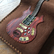 Grateful Dead Jerry Garcia "Rosebud" Handmade Leather Guitar Wallet