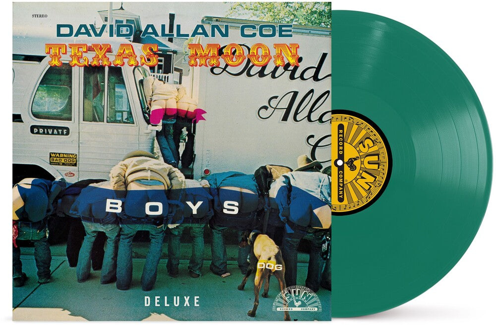 the album cover for David Coe  Allan - Texas Moon [Colored Vinyl] [Deluxe] (Grn)
