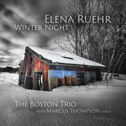 the album cover for Boston Trio - Elena Ruehr: Winter Night