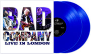 the album cover for Bad Company - Live In London [2 LP Blue]