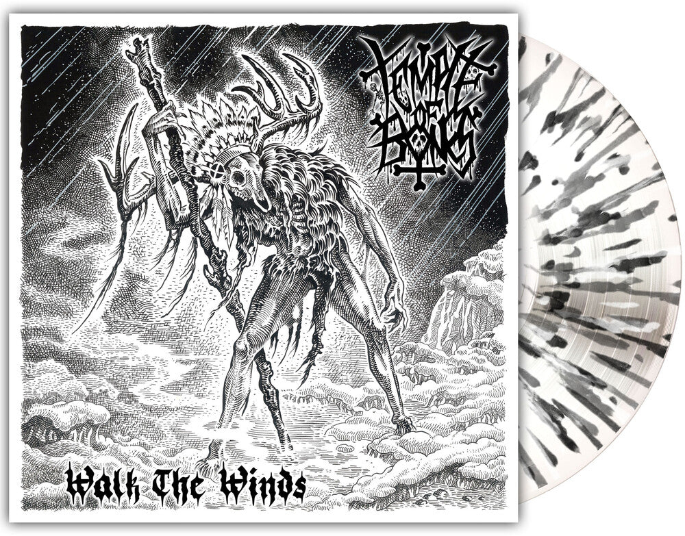the album cover for Temple of Bones - Walk the Winds [Milky Clear with Splatter]
