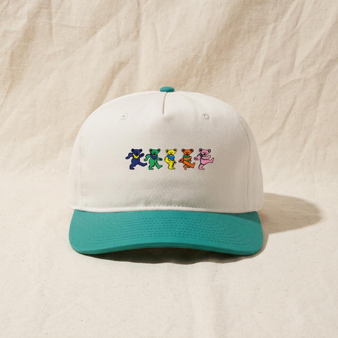 Grateful Dead Dancing Bears Two-Tone Hat - Natural/Teal