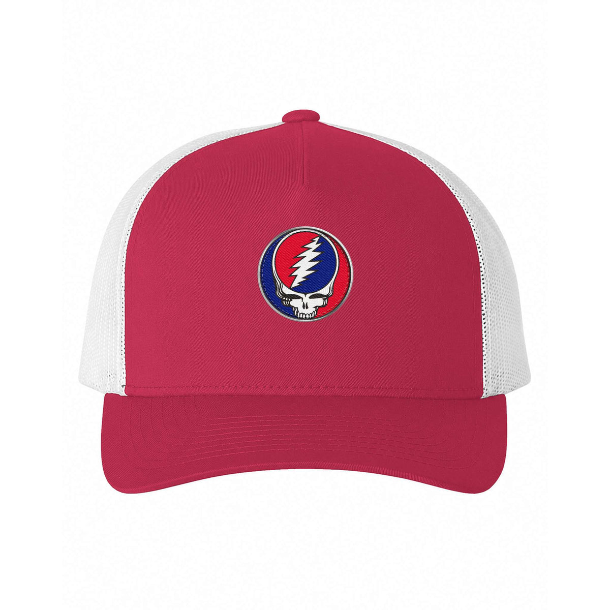 RELIX GD STEALIE EMB PATCH SEWN ON 6506 RED WHITE