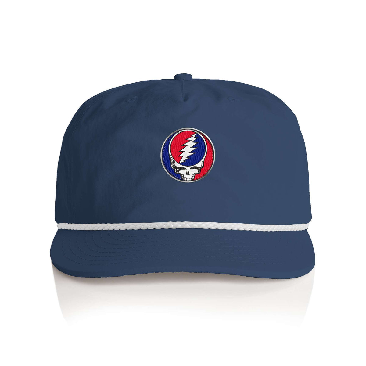 RELIX GD STEALIE EMB PATCH 256 NAVY WHITE