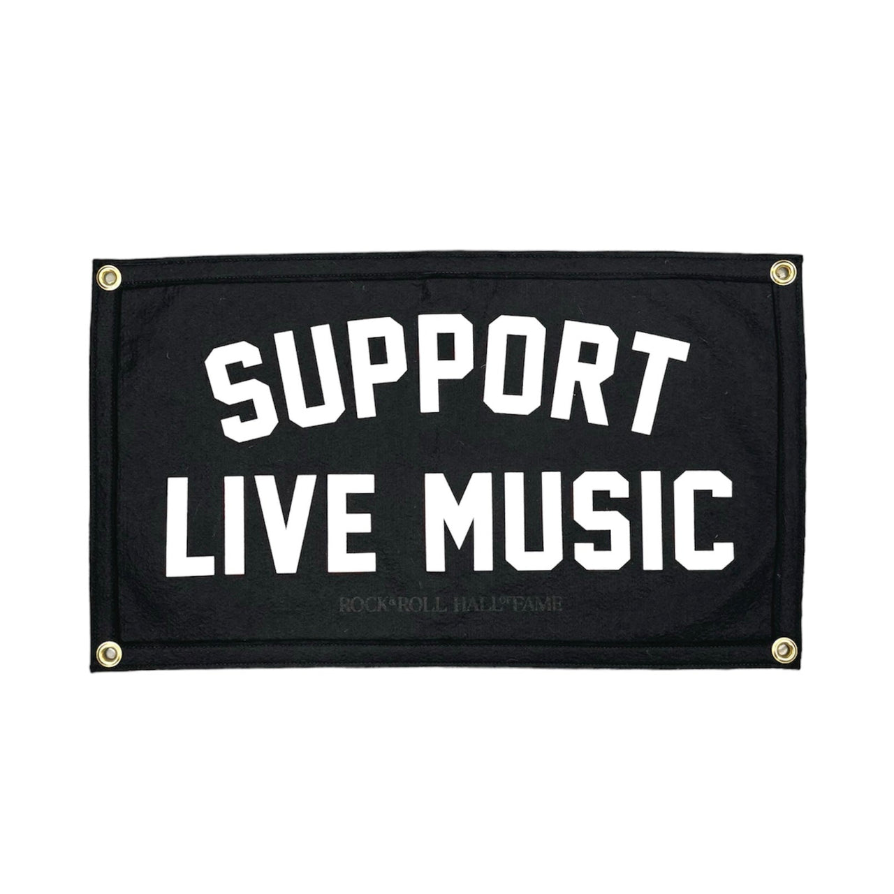 Rock Hall Support Live Music Camp Flag