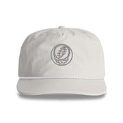 Grateful Dead Embroidered Stealie Surf Rope Cap - Off-White