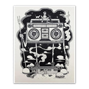 "80s Kid" Cream Letterpress Print by Mazza
