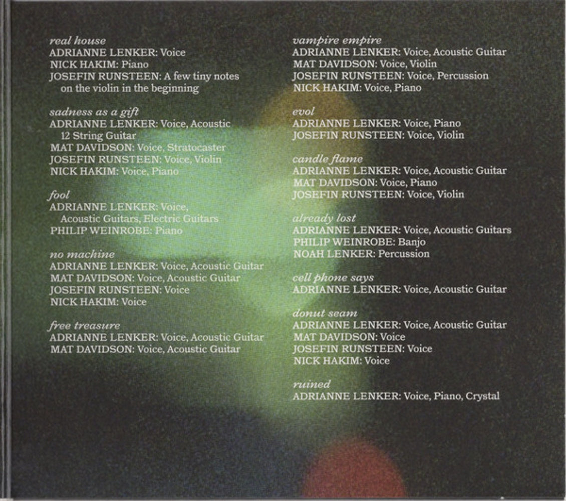 Adrianne Lenker - Bright Future CD | Relix | relix.shop