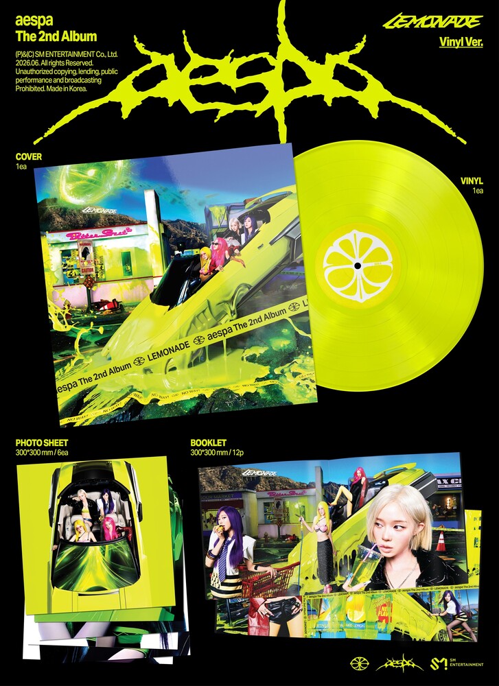Aespa – The 2nd Album ‘LEMONADE’ (Neon Yellow LP Vinyl)
