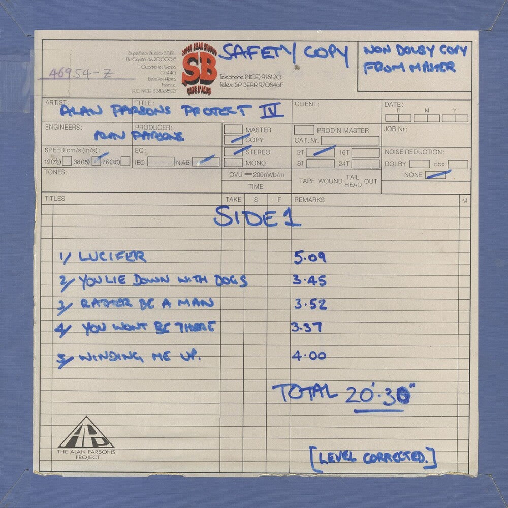 Alan Parsons Project – Eve (Work In Progress) - Clear (Clear LP Vinyl)