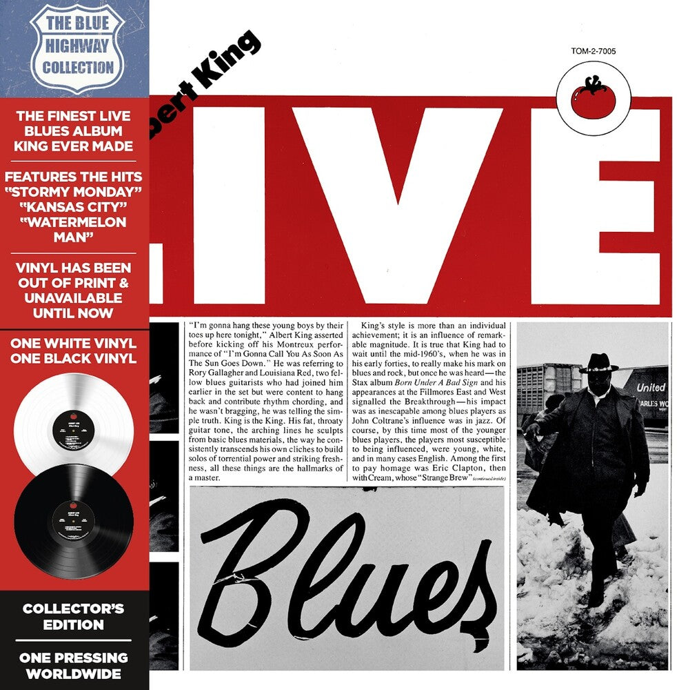 Albert King – Albert Live (Colored, Deluxe, Limited Edition, Wht, Remastered, Reissue LP Vinyl)