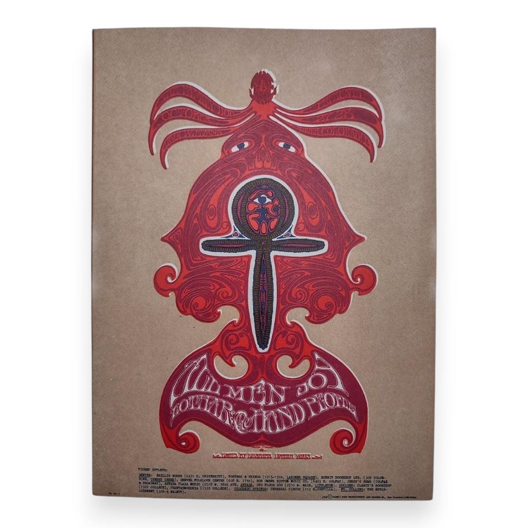 Allmen Joy, Lothar & The Hand People – Denver Dog, Denver (Oct 27–28, 1967) by Stanley Mouse & Alton Kelley (Postcard)