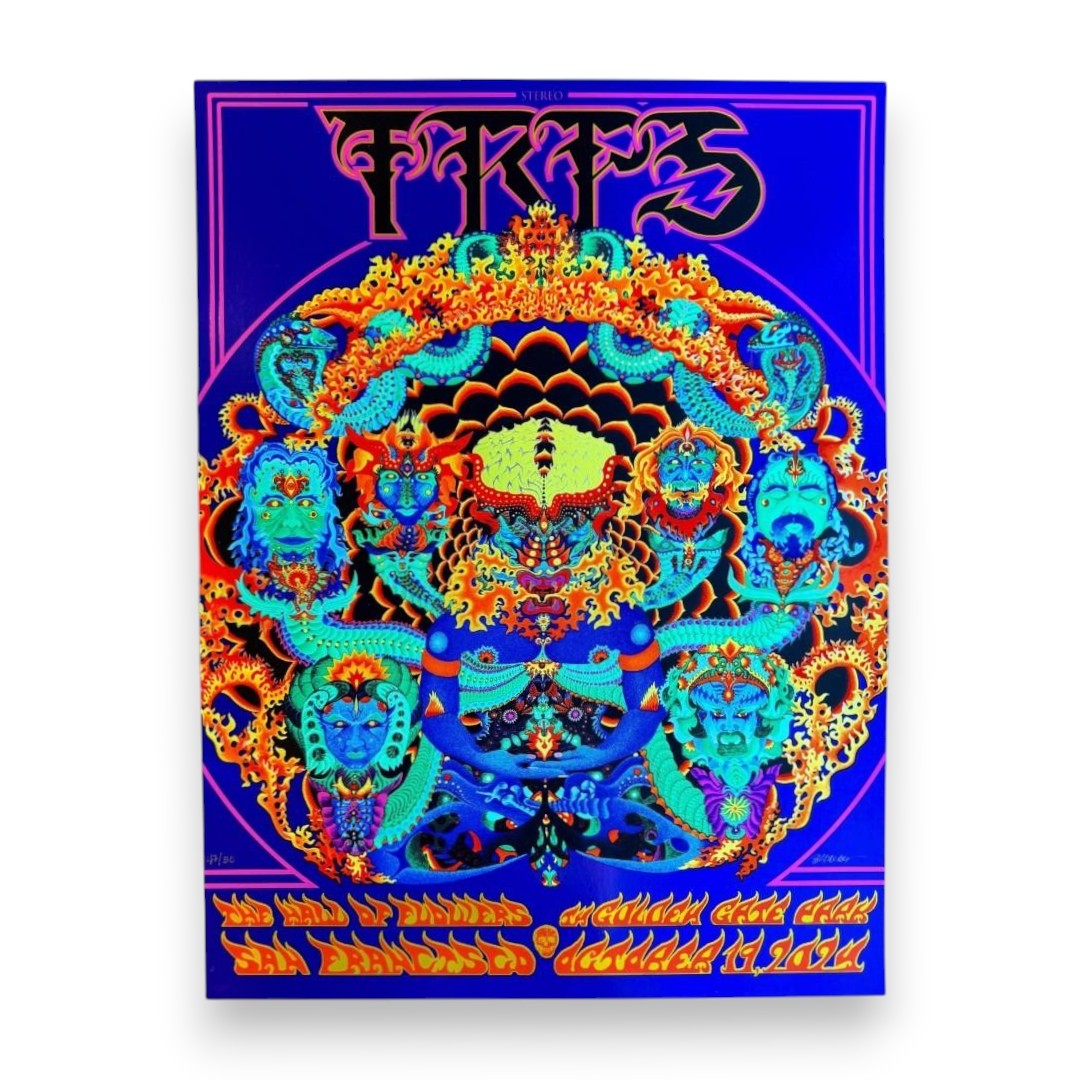 Anthem Of The Sun: TRPS 2024 Holographic Rainbow Foil Poster by Bill Walker