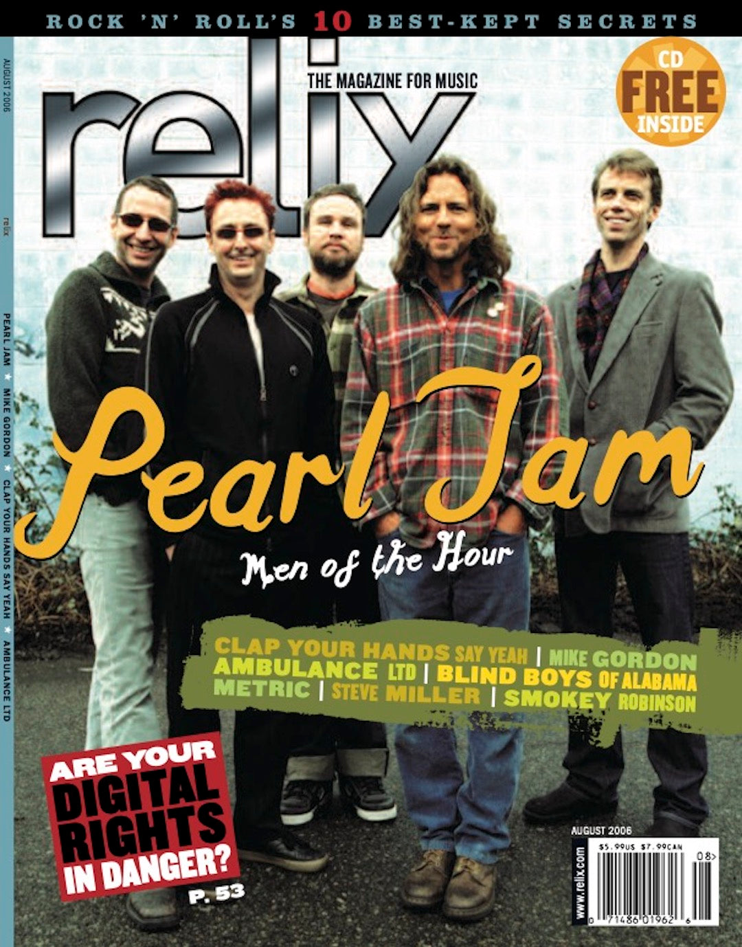 Pearl Jam - August 2006 Relix Issue