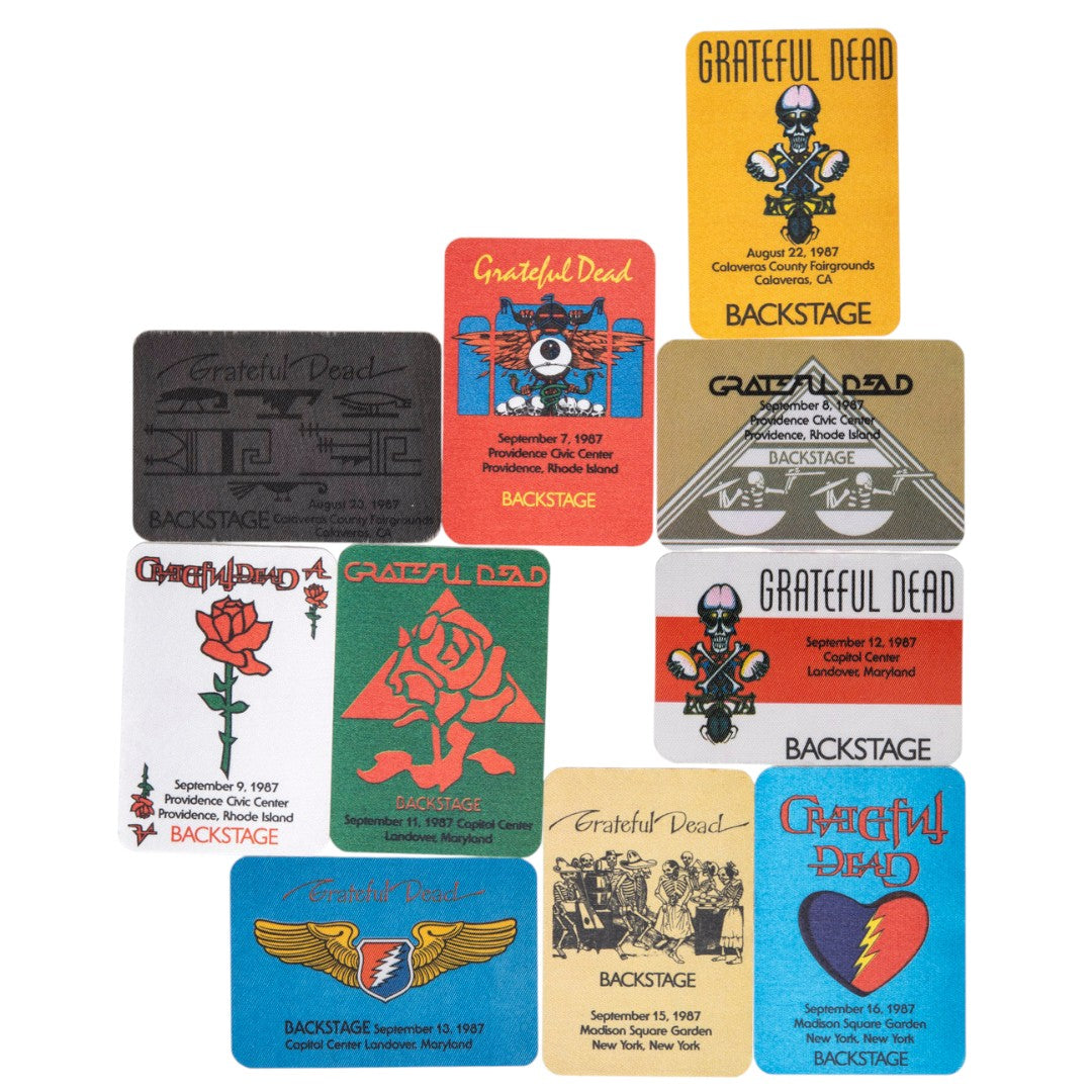 Grateful Dead Backstage Passes (08/22/1987 - 09/16/1987) from Robbie Taylor