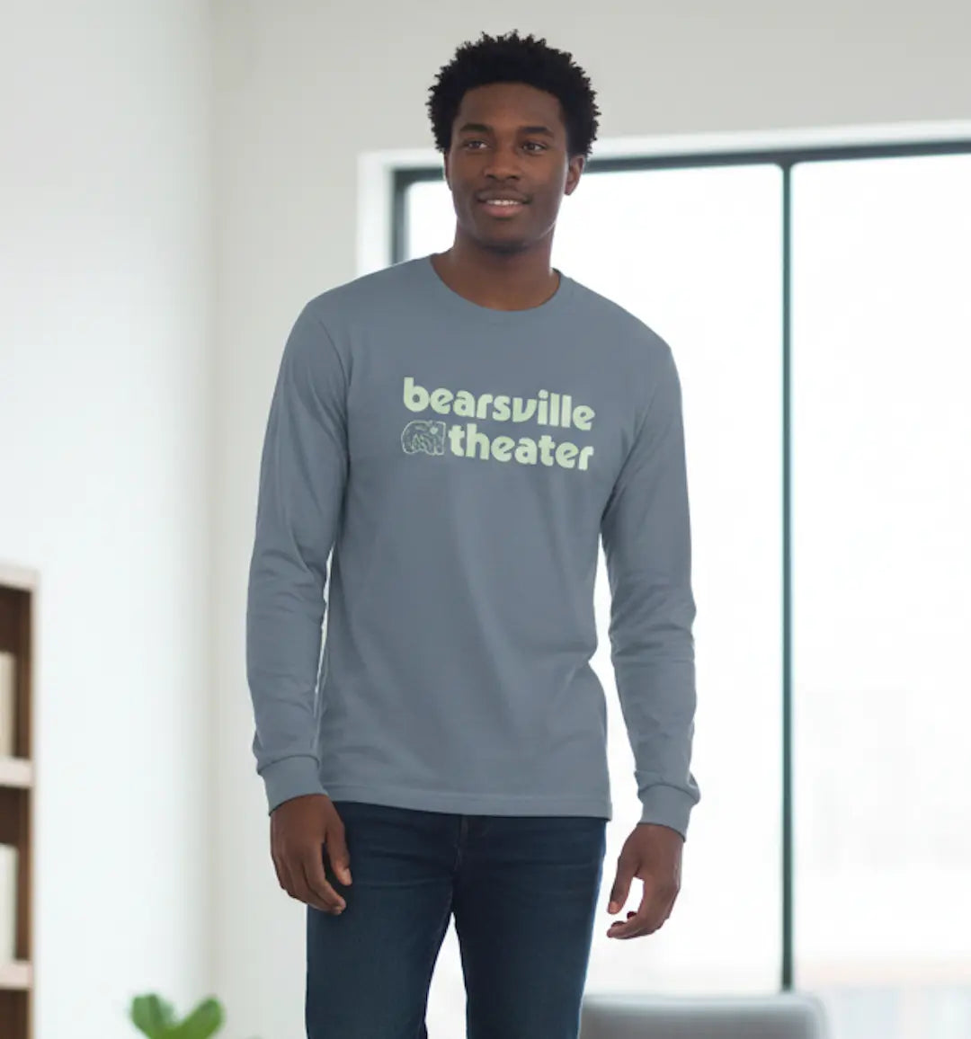 Bearsville Theater Light Blue Long-Sleeve Shirt Bearsville Theater Shirt {{Shop name}}