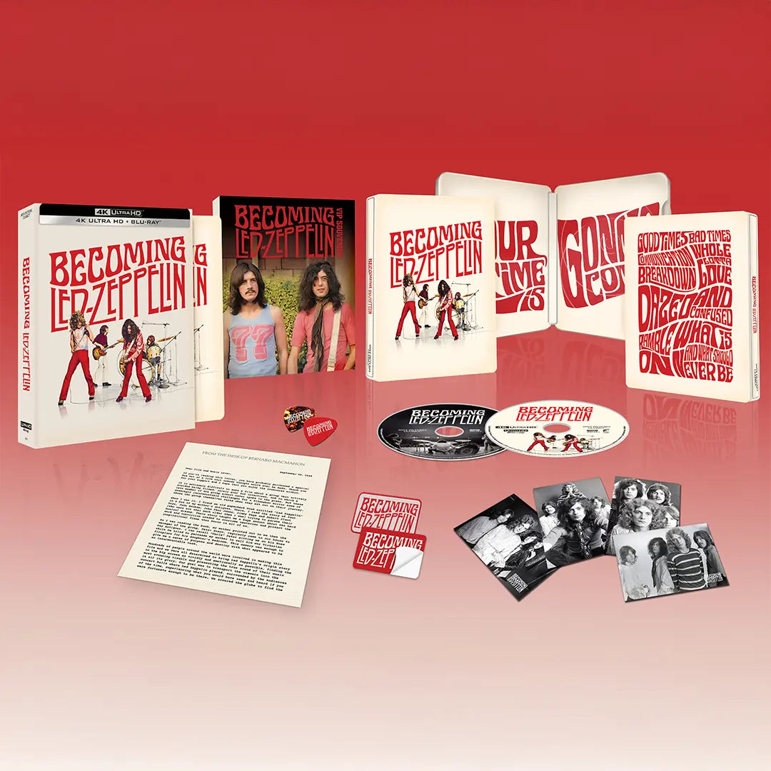 Becoming Led Zeppelin SteelBook 4K UHD + Blu-Ray | Relix Exclusive