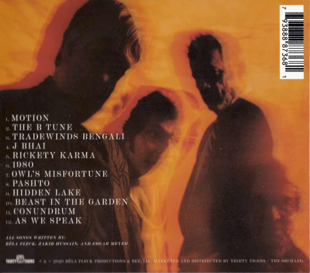 Béla Fleck, Zakir Hussain, Edgar Meyer, feat. Rakesh Chaurasia – As We Speak (CD) - Detail