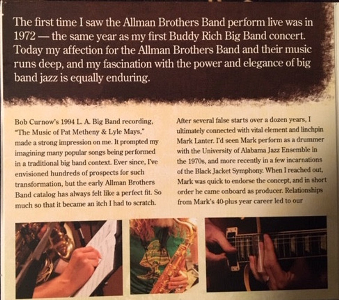 Big Band of Brothers – Jazz Celebration Of The Allman Brothers Band (CD) - Alternate View