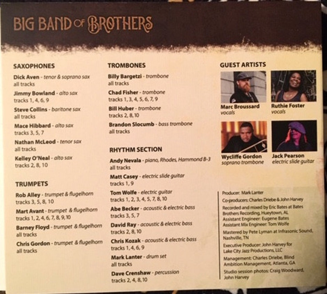 Big Band of Brothers – Jazz Celebration Of The Allman Brothers Band (CD) - Side View
