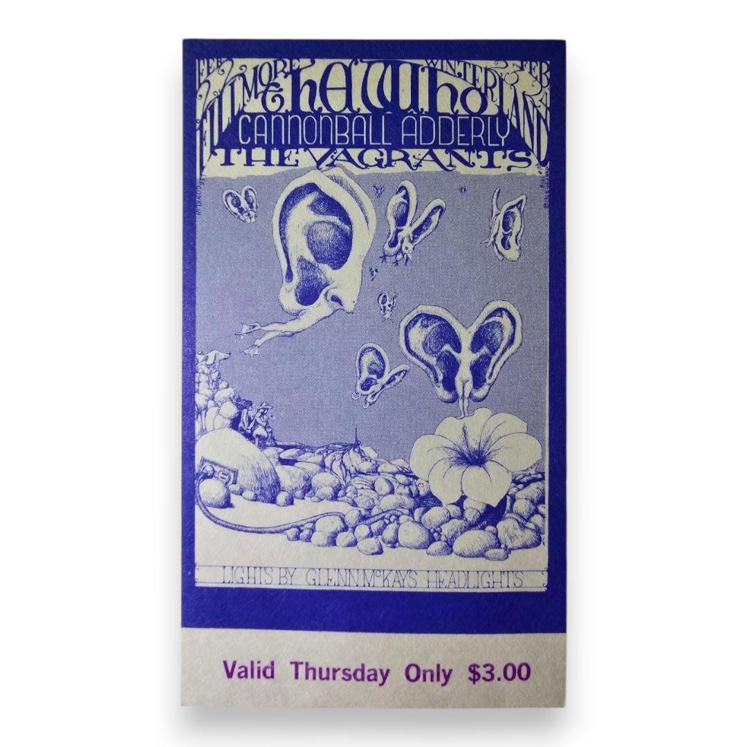 Big Brother & The Holding Co, Electric Flag, The Youngbloods - 3-Night Run - February 22-24, 1968 - The Fillmore | Vintage Ticket Bundle