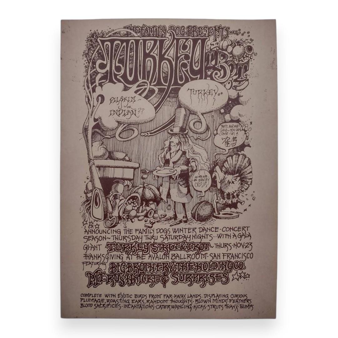 Big Brother & The Holding Company, Mount Rushmore – The Avalon Ballroom, San Francisco (Nov 23, 1967) by Rick Griffin (Handbill)