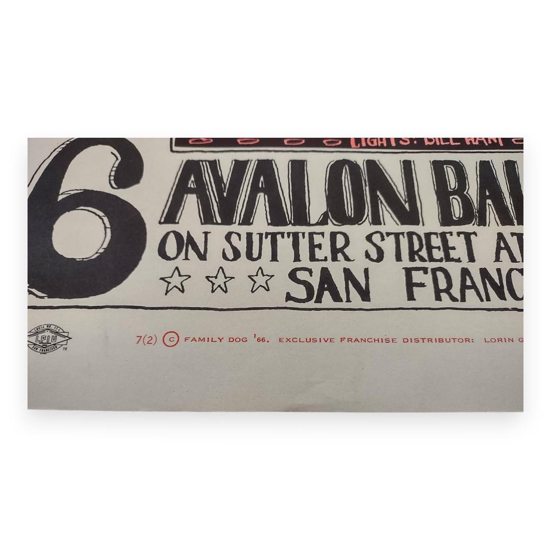 Big Brother & The Holding Company, The Charlatans, The Daily Flash – The Avalon Ballroom, San Francisco (May 6–7, 1968) by Wes Wilson