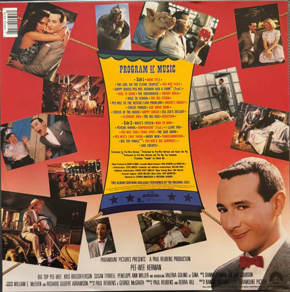 Label Disc 2: Danny Elfman – Big Top Pee-Wee (Original Soundtrack, RSD Black Friday 2025 LP Vinyl) Vinyl LP | Relix