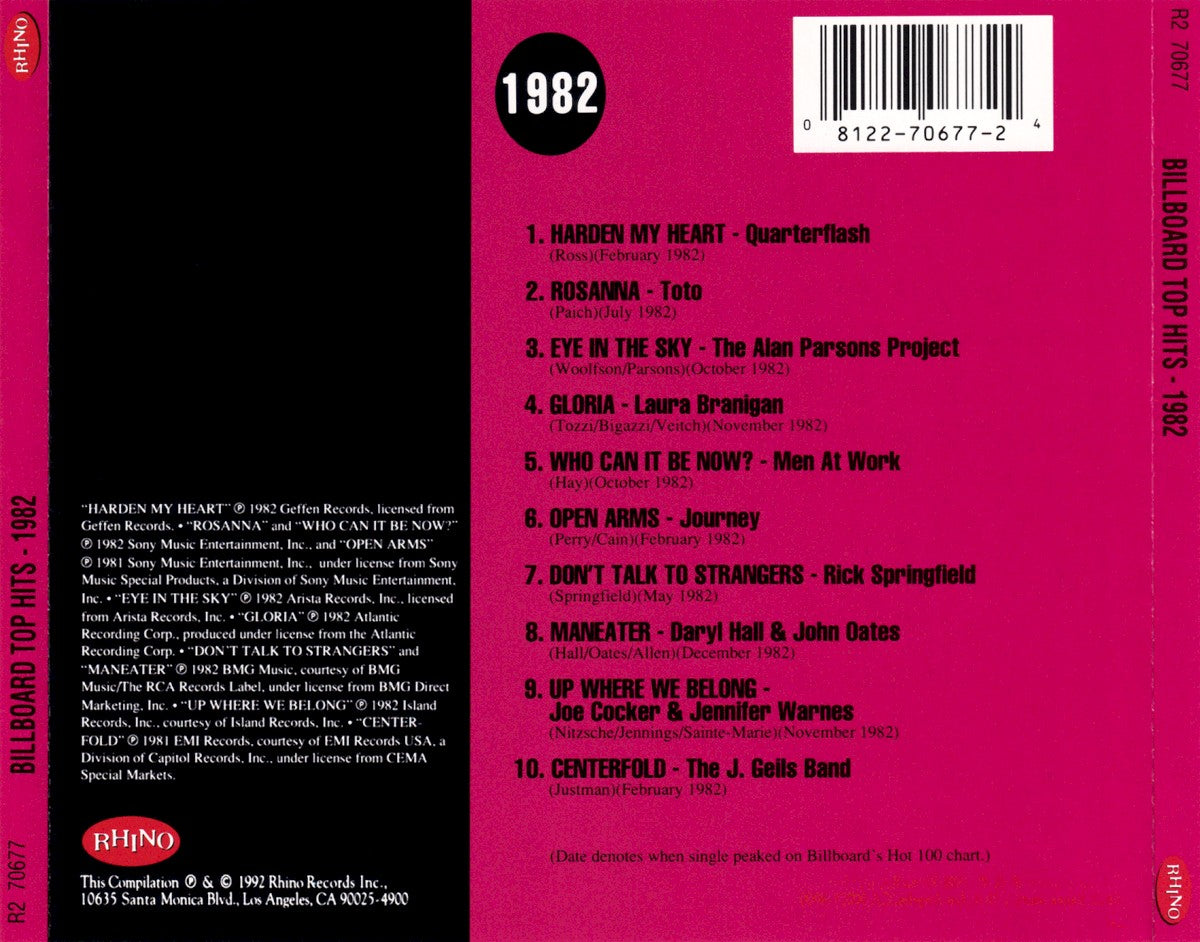 Billboard Top Hits - 1982 (CD)