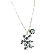 Birthstone Bear Necklaces Sterling Silver & Semi-Precious Stones