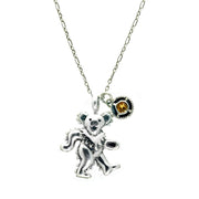 Birthstone Bear Necklaces Sterling Silver & Semi-Precious Stones