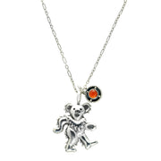 Birthstone Bear Necklaces Sterling Silver & Semi-Precious Stones