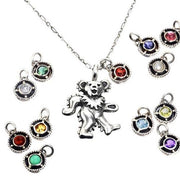 Birthstone Bear Necklaces Sterling Silver & Semi-Precious Stones