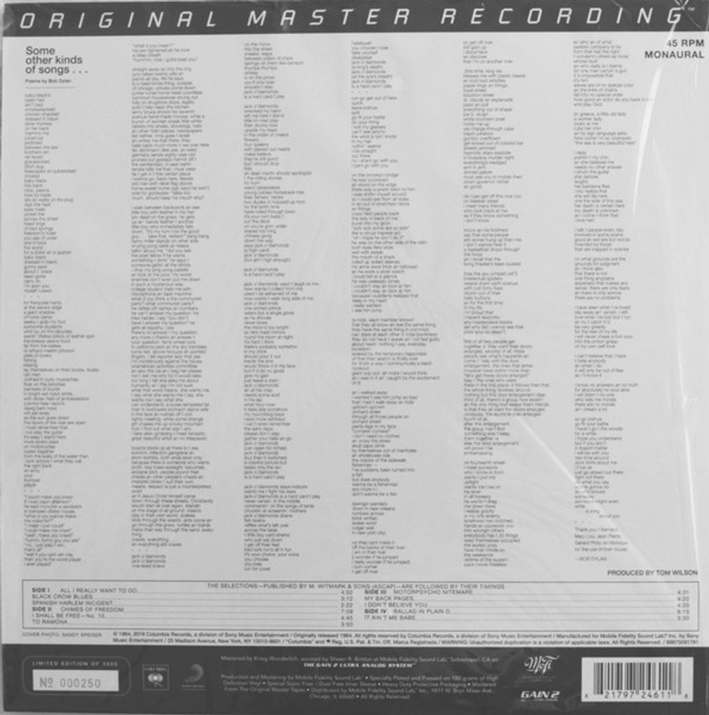 Bob Dylan – Another Side Of Bob Dylan (LP Vinyl)