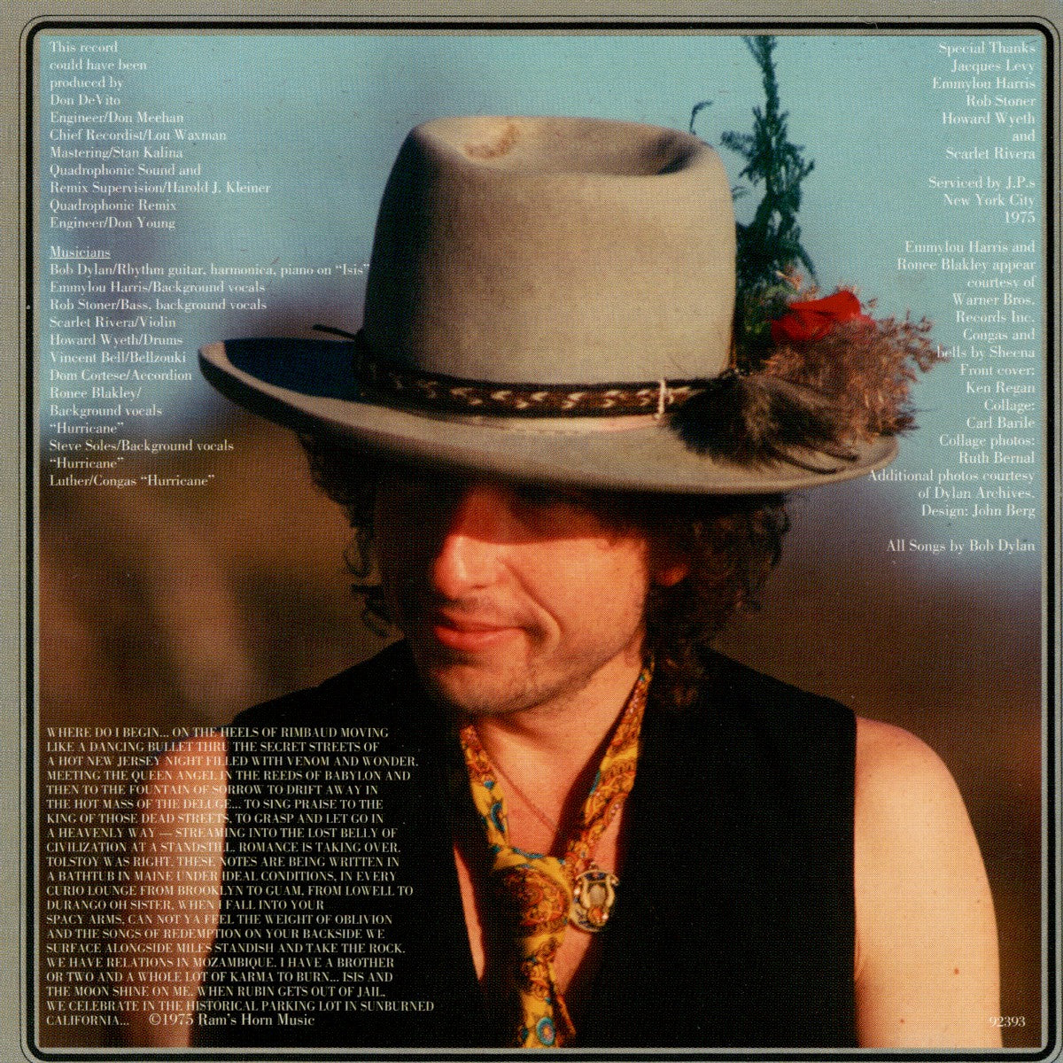 Bob Dylan – Desire (CD) - Detail