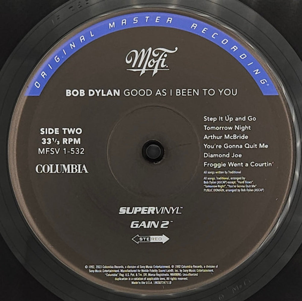 Bob Dylan – Good As I Been To You (Limited Edition, 180 Gram LP Vinyl) - Close-Up
