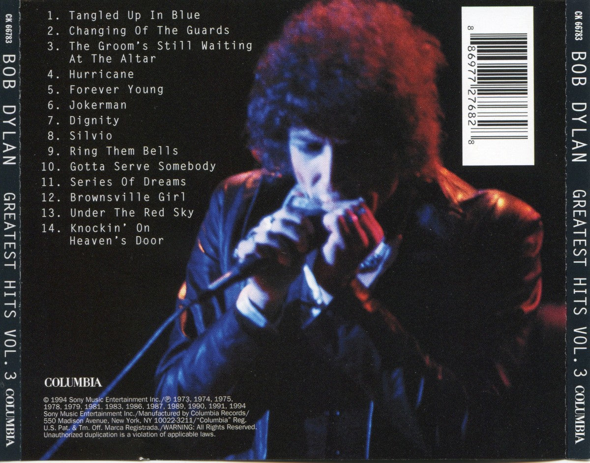 Bob Dylan – Greatest Hits, Vol. 3 (CD) - Detail