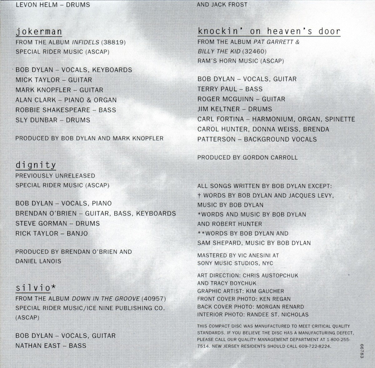 Bob Dylan – Greatest Hits, Vol. 3 (CD) - Additional View