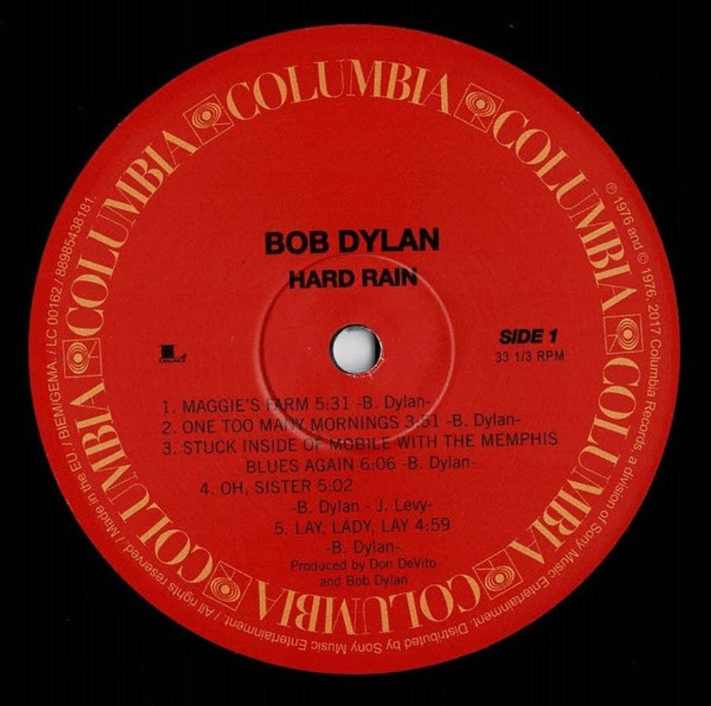 Bob Dylan – Hard Rain (LP Vinyl) - Alternate View