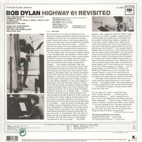 Bob Dylan – Highway 61 Revisited (LP Vinyl) - Detail