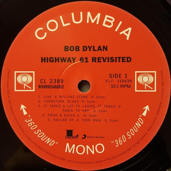 Bob Dylan – Highway 61 Revisited (LP Vinyl) - Alternate View