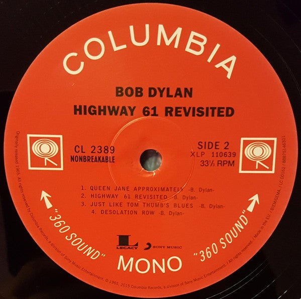 Bob Dylan – Highway 61 Revisited (LP Vinyl) - Close-Up