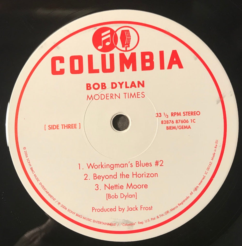 Bob Dylan – Modern Times (2-LP Vinyl) - Side View