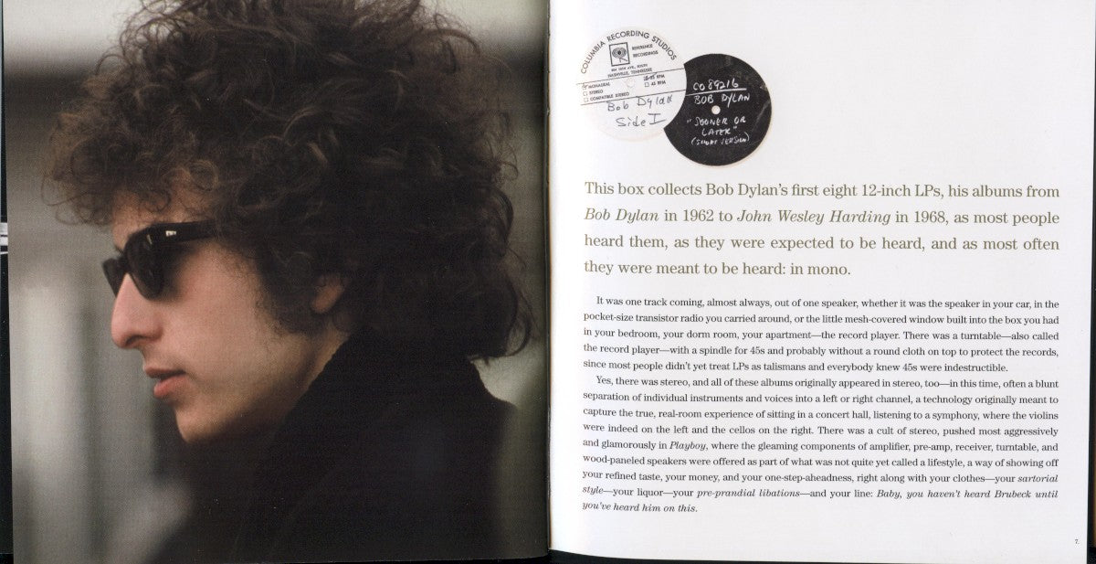 Bob Dylan – Original Mono Recordings (8-CD) - Label