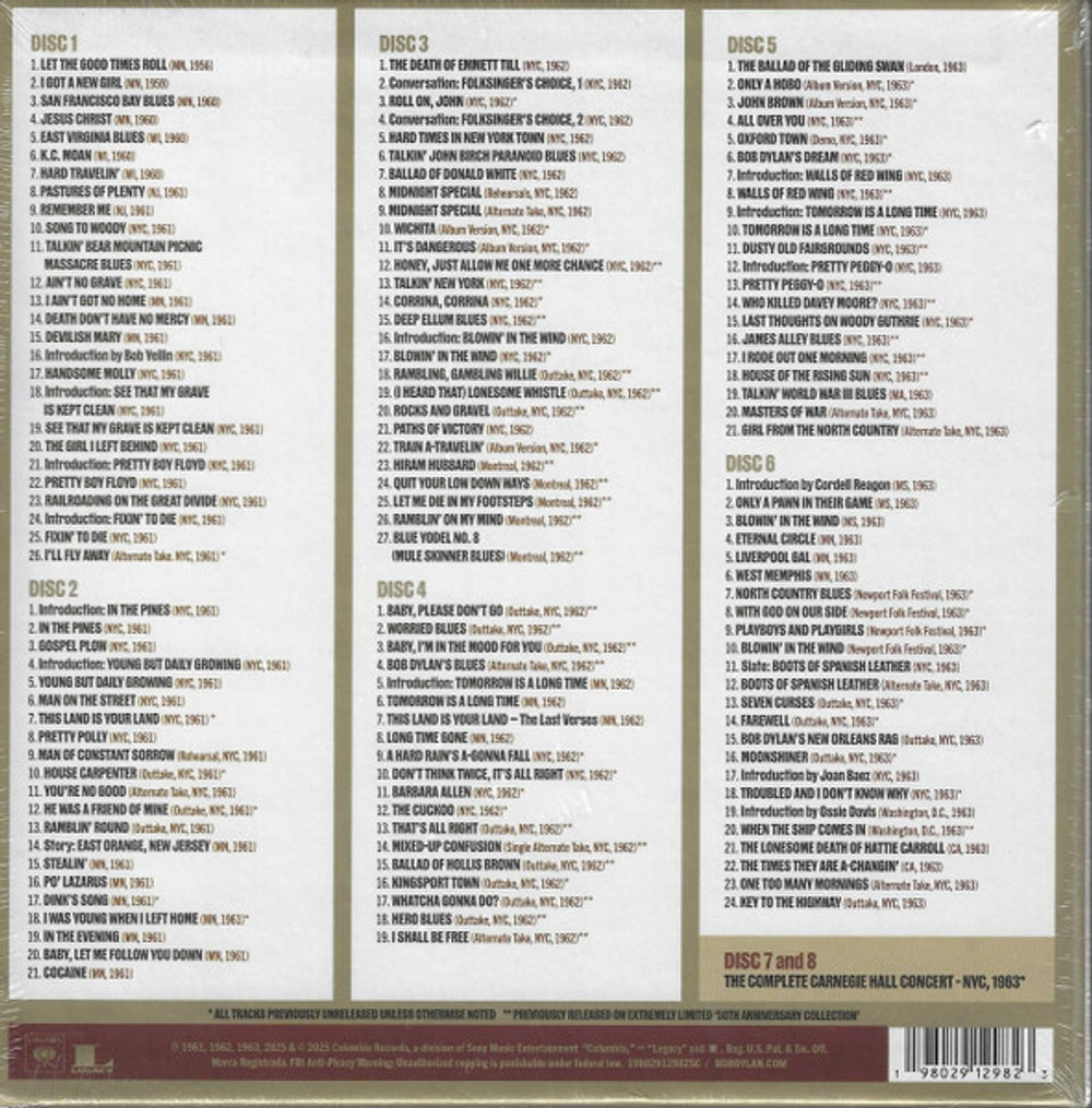 Bob Dylan – The Bootleg Series Vol. 18: Through The Open Window, 1956-1963 (8-CD) - View 12